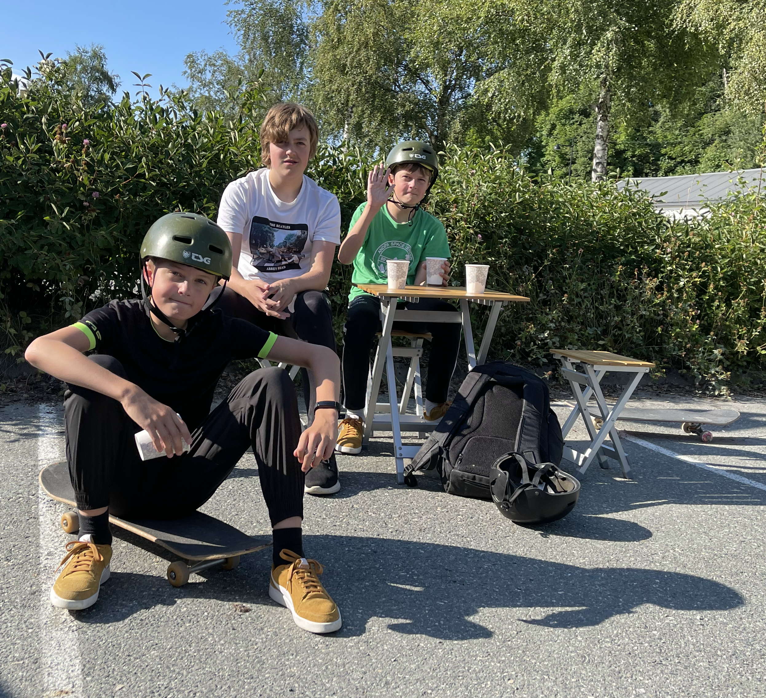 Kidsa tar drikkepause